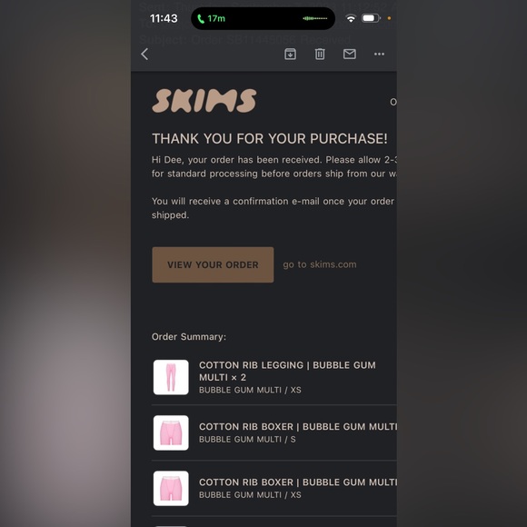 RARE skims bubble gum multi shorts - Picture 6 of 6